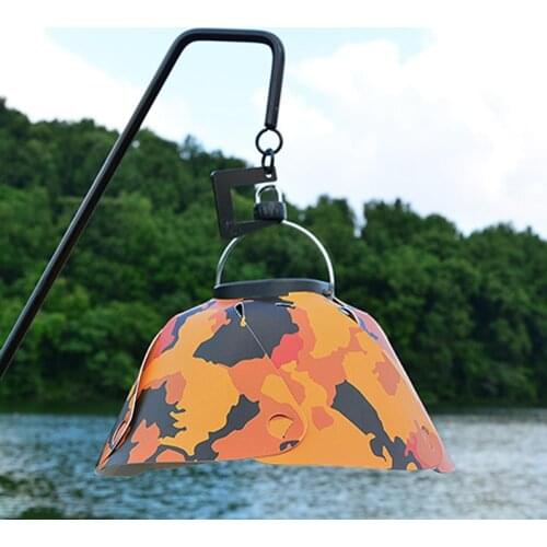 Camping Light Hood Cap PVC Tent Lantern Lamp Shade Cover Cone Shape Camouflage Modern Lamp Cover for Home Decor