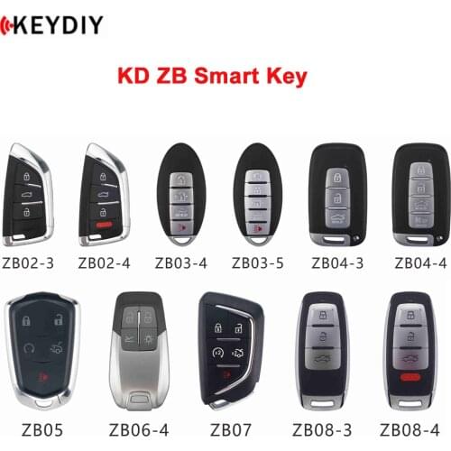 KEYDIY KD Smart Key ZB02 ZB03 ZB04 ZB05 ZB06 ZB07 ZB08 ZB Series Remote Key for KD-X2 Key Programmer