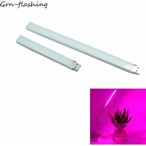 1Pcs 14leds 27leds USB LED Grow Light full Spectrum Hydroponics Indoor Plant Growth Lamp Red and Blue light with touch switch