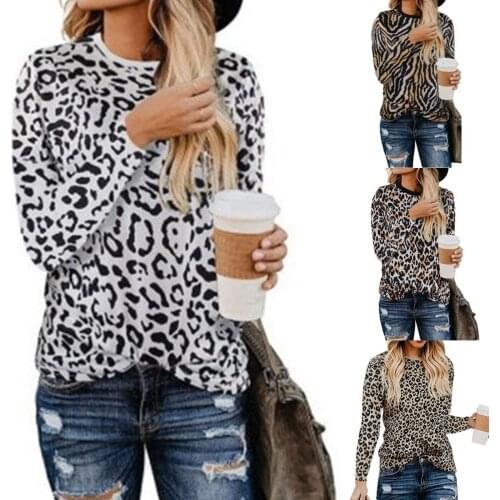 Fashion Women Striped Sweater Autumn Winter O Neck Long Sleeve Sweater Knit Leopard Zebra Stripes Pullover femme jersey mujer