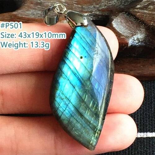 Natural Yellow Blue Light Labradorite Crystal Pendant Jewelry For Woman Lady Man 43x19x10mm Beads Silver Moonstone Stone AAAAA