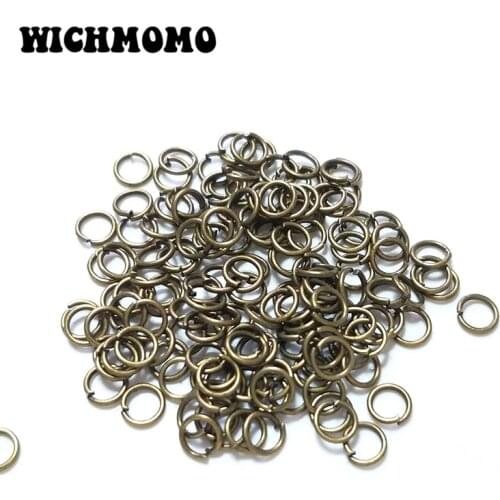 2019 New 5mm 200pieces/lot Bronze Alloy Single Loops Open Jump Rings&Split Rings for DIY Jewelry Accessories Free Shipping