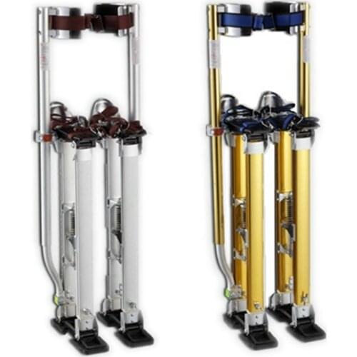 New Aluminum Tool Stilts 24&quot to 40&quot Adjustable Inch Drywall Stilt for Taping Painting Painter Taping silver
