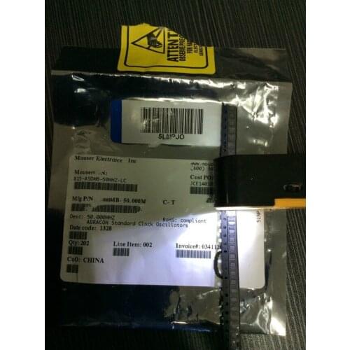 New Original ASDMB-50.000MHZ-LC-T Oscillator MEMS 50MHz ±50ppm (Stability) 15pF LVCMOS 55% 1.8V/2.5V/3.3V