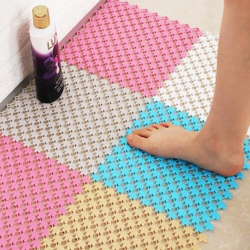 Candy Colors Plastic Bath Mats Easy Bathroom Massage Carpet Shower Room Rubber Non-slip Mat Bathroom Rugs 25 X 25cm