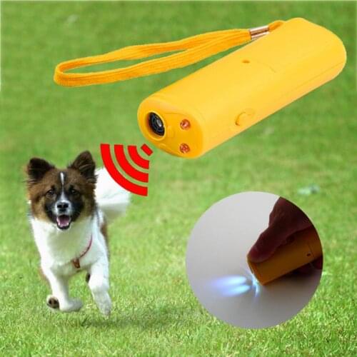 Dog Products Pet Dog Repeller LED Ultrasonic 3 In 1 Anti Barking Ultrasonic Anti Barking Stop Bark Training Device Trainer