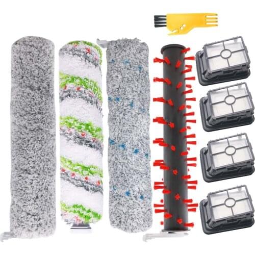 2554A Roller Brush Filter Set For Bissell Crosswave Cordless Max Series 2554 2590 2593 2596 Wet Dry Vacuum Cleaner Parts