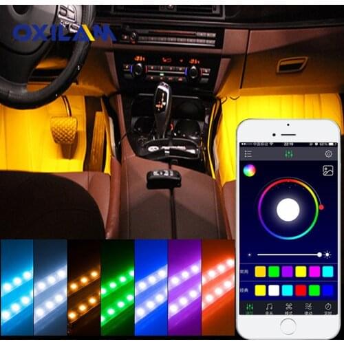 LED Car Atmosphere Decoration Light For Volvo Skoda Lincoln Buick Cadillac Saab GMC For Dodge Chrysler Seat Leon Alfa Romeo Fiat
