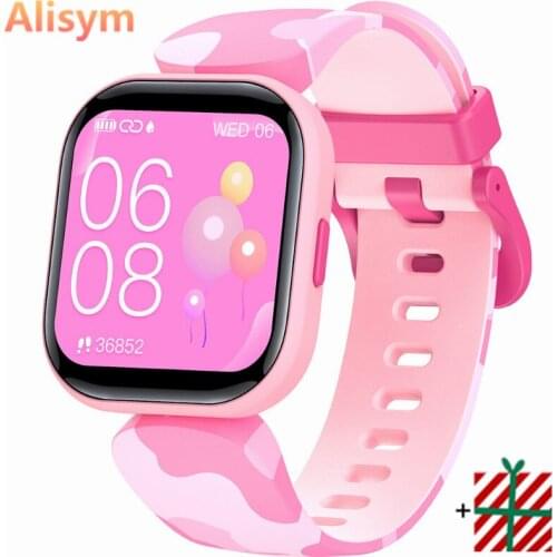2021 New Smart Watch Kids Bluetooth IP68 Waterproof Heart Rate Tracker Remote Music Sleep Monitor Children Watch HD Full Touch