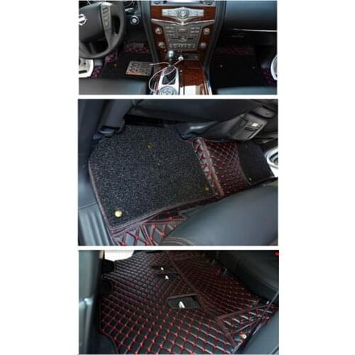 High quality! Custom special car floor mats for Nissan Patrol Y62 7 seats 2021-2011 waterproof durable double layers carpets