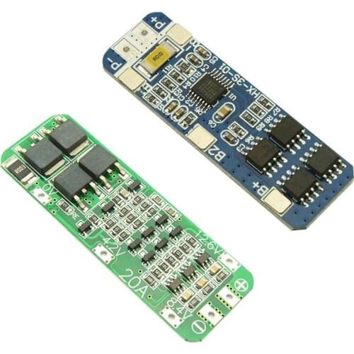 1Pcs 20A Li-Ion Lithium Battery 18650 Charger Pcb Bms Protection Board 12.6V Cell 59X20X3.4Mm Module & 1Pcs 3S 10A 12V Lithium B