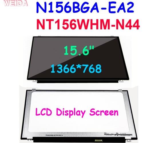 15.6" LCD Display Screen N156BGA-EA2 NT156WHM-N44 V8.0 B156XTN08.1 NT156WHM-N34 B156XTN08.0 Laptop matrix 1366*768 EDP 30 Pins