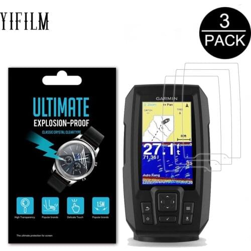 3Pack For Garmin Striker 4 4cv 4dv Striker Plus 4 4CV 4dv LCD Film Nano Explosion-proof Screen Protector For Garmin Fish Finder