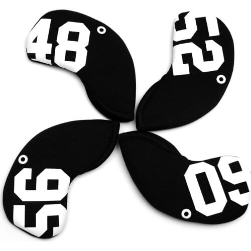 4 pcs / Set Neoprene Golf Irons Head Covers for 48° 52° 56° 60° Golf Angle of Attack Irons