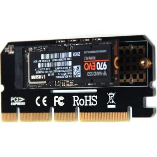 M2 NVME To PCIE Adapter Aluminium Alloy Ssd m2 Adapter Computer Interface M.2 NVMe SSD NGFF To PCIE 3.0 X16 Riser