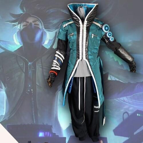 Anime LOL The Unforgive Real Damage Band Uniform Battle Shinning ACC Cosplay Costume Unisex Halloween Carnival FreeShipping 2019