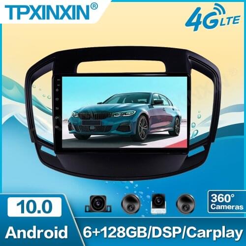 Android 10.0 6G+128G For Opel Insignia 2014-2017 Car Multimedia Player Recorder Stereo Radio GPS Auto Audio Navigation Head Unit