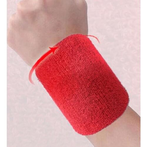 2 pcs of wristbands with sweat-absorbent towels, multi-color, suitable for badminton and tennis sports wristbands Bodybuilding