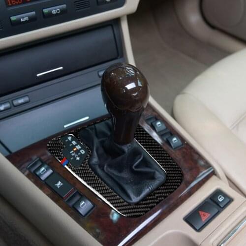 For BMW E46 Gear Box Of Old 3 Series 1998-2005 The Carbon Fiber Interior accessories Red. Solid Color.BMW Color Left Hand Drive