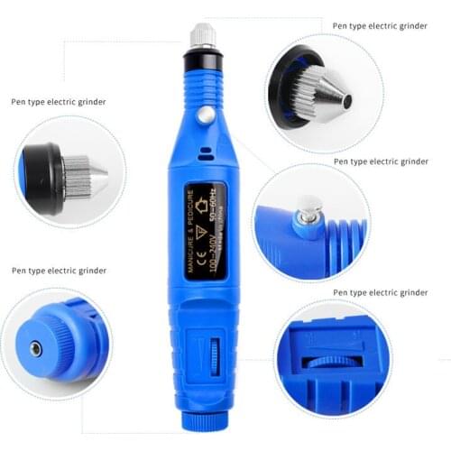 Manicure Tools Mini Pen Type Electric Nail Polisher The Grinder Cuticle Pusher Portable Usb Electric Grinding A Death To Holster