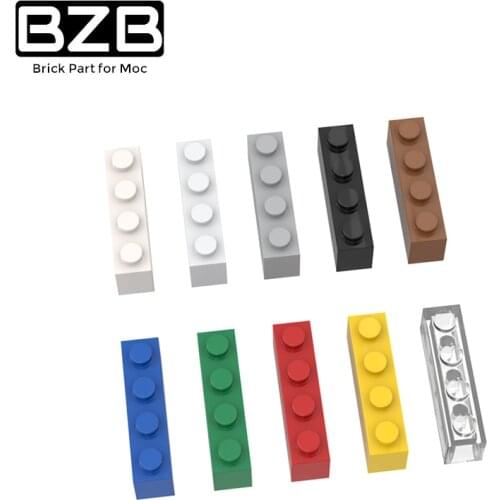 50PCS BZB MOC 3010 1x4 Brick High-tech Creative Building Block Model Kids DIY Educational Game Toys Best Gifts