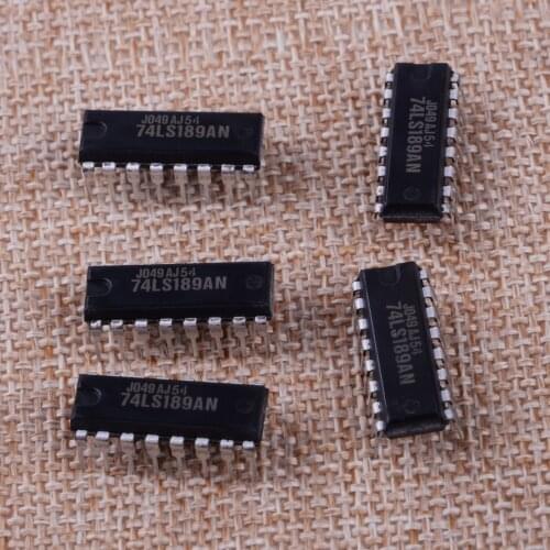 LETAOSK High Quality 5pcs Digital DIP-16 LOGIC IC Units Chip SN74LS189AN 74LS189AN Replacement Tool