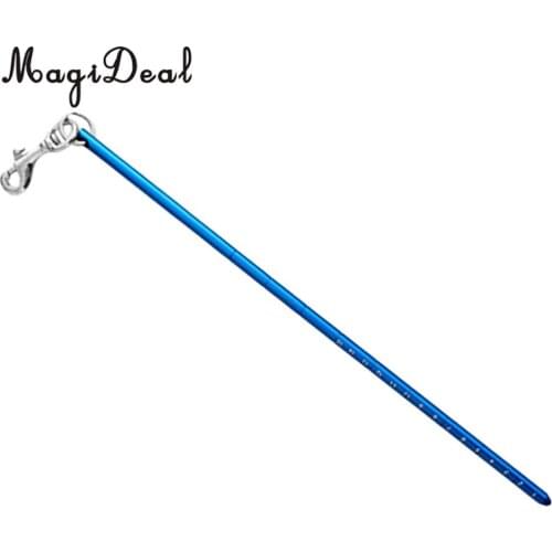 MagiDeal Aluminum Alloy 13.4'' Scuba Diving Lobster Stick Pointer/Tank Banger With Attachment Clip 316 Stainless Steel Bolt Snap