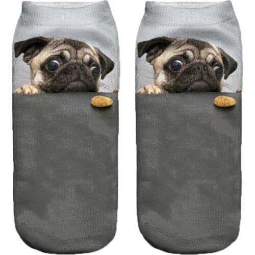 Ten Pairs Of Batch Four Seasons Personalized Hosiery 3D Printed Animal Heel Hosiery Cartoon Stereo Hosiery