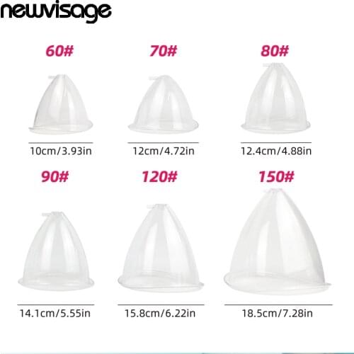 Vacuum Breast Lifting Cups Kit 6 pairs Nozzle Back Body Massage Cupping Ass Hip Butt Lift Up Enlarger Enlargement Body Shaping