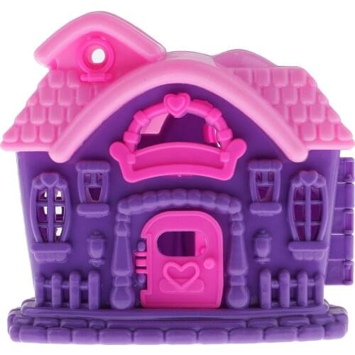 New Arrivals Doll Mini Villa House Bulding for Barbi Dollhouse Furniture Kid Pretend Toy Children Birthday Xmas Gift Collection