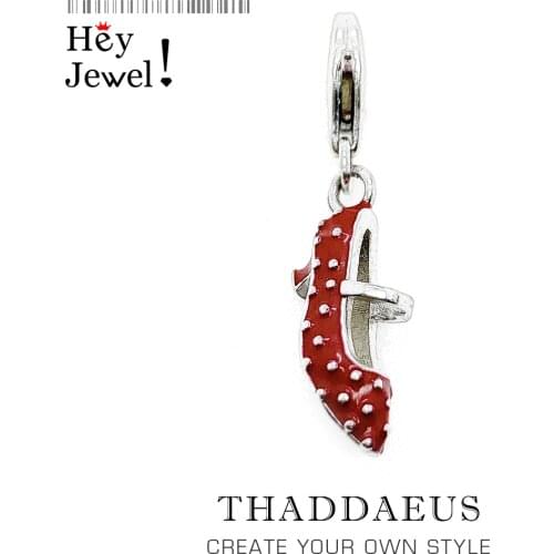 Charm Pendant Spain Red Shoe For Jewelry Making 2021 Summer Brand New Trendy 925 Sterling Silver Gift For Flamenco Dance Women