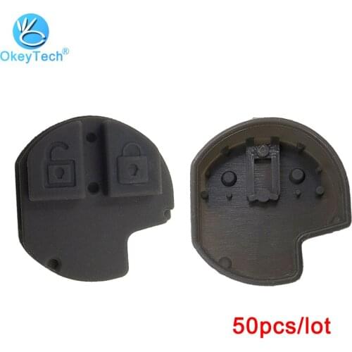 OkeyTech 50pcs/lot 2 Buttons Remote car Key Fob Replacement Rubber Pad for Suzuki key Swift grand vitara SX4 Liana Aerio Jimn