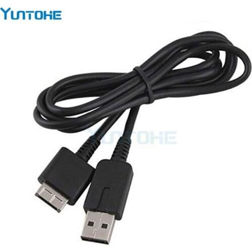 Wholesale 1.2M Charger Cable for Playstation PS Vita USB Data Sync Power Charge Cable Cord Black 100pcs/lot