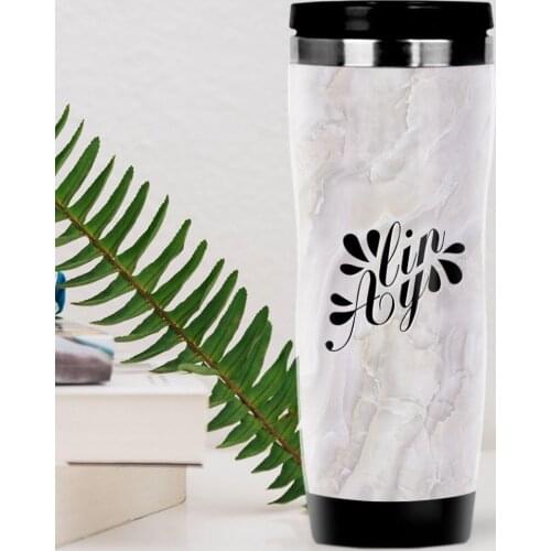 Personalized Marble Pattern Steel Thermos Cup-6