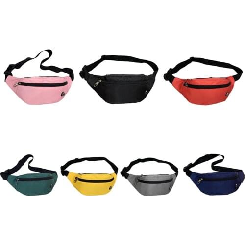Adults Waist Bag, Multipurpose Large Capacity Chest Pack Sports Bag for Women Men, Black/Red/Green/Yellow/Gray/Blue/Pink