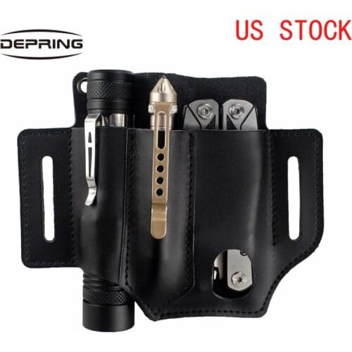 Belt Pouch Tactical Multifunction EDC Portable Storage Bag Waterproof Utility Pocket Flashlight Holster for Hunting