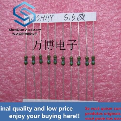 10pcs only orginal new can resistance 1/4W 0.25W 5.6 ohm 5.6R