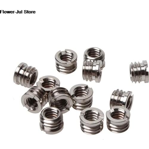 1/4 inch to 3/8 inch Convert Screw Standard Adapter Reducer Bushing Converter for DSLR Camera Camcorder Tripod Monopod 5pcs/pack