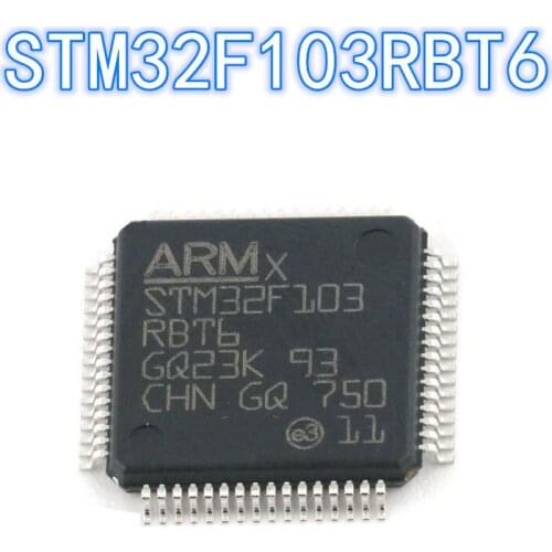 1PCS 100% new original authentic STM32F103RBT6 QFP-64 32F103RBT6 QFP64 32-bit microcontroller chip