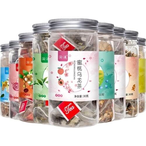 2cans Rose black tea jasmine green tea Mint Peach Oolong tea as a gift for women Chinese Beauty Tea Geen Fruit Flower Handmade