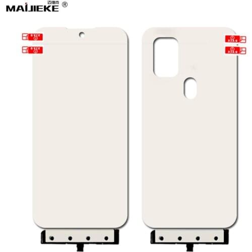 2PCS 25D Soft Full Cover Hydrogel Film For Samsung Galaxy A30s M21 M10 M40 Front+Back TPU Protective Film With Fix Tools