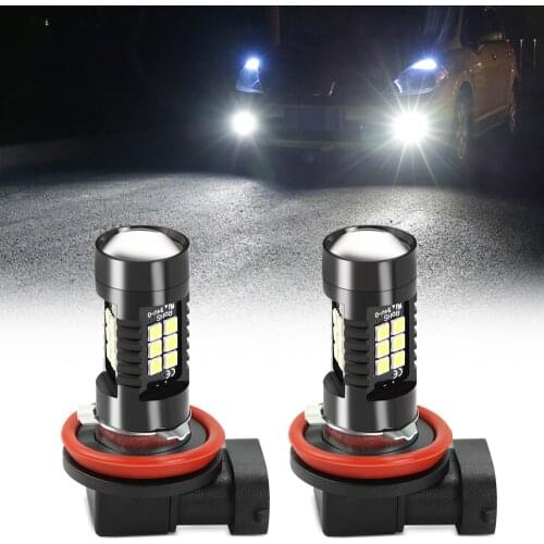 2Pcs H8 H11 Led Fog Lights Bulb Car Driving Running Lamp for renault arkana duster logan kaptur sandero laguna kangoo megan clio