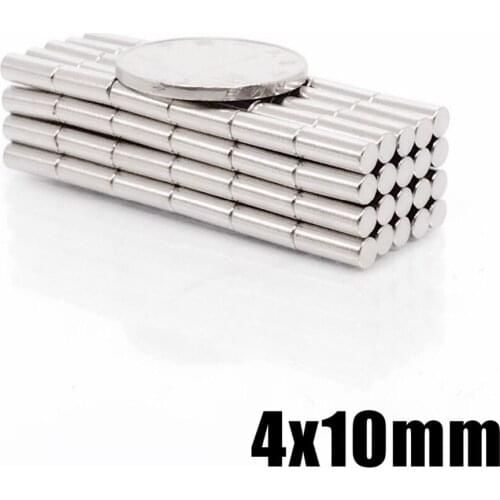 20/50/100pcs 4x10 MM Super Strong N35 4 x 10 MM Craft Permanet Powerful Rare Earth Ndfeb Neodymium Magnets 4*10