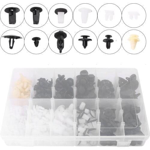 292pcs 12 Sizes Car Trim Clips Door Fenders Bumper Panel Fastener Kit