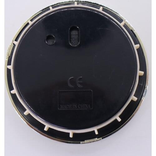 70mm Dial Roman Numeral Round Plastic Quartz Clock Insert Movement Gold Trim