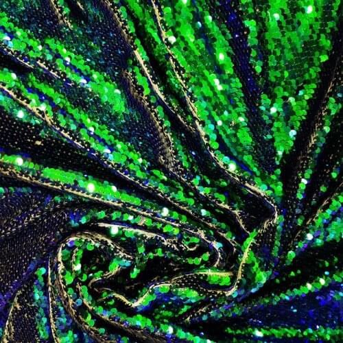 Lychee Life 20x30cm Double-sided Flip Sequin Fabric Handmade Embroidery Satin Fabric Diy Home Decoration