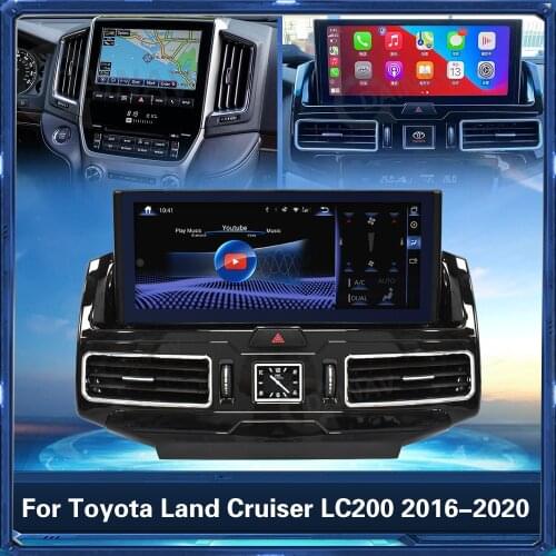 Android Car Radio Player GPS Navigation Head Unit For Lexus LX570 Toyota Land Cruiser LC200 2016-2020 2 Din Car Stereo Receiver