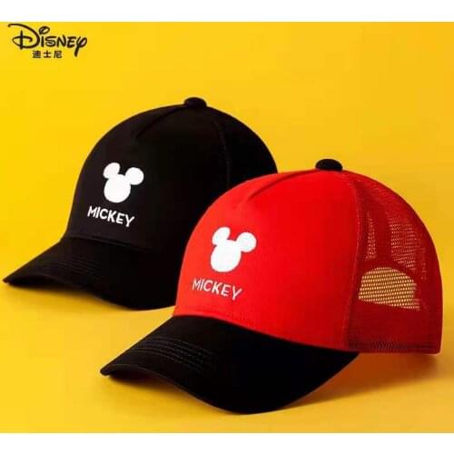 Disney Mickey Minnie Girl Baseball Caps Childrens Hats Girls Cap Spring Summer Child Hat Mesh Breathable Cap Girls Leisure Hat