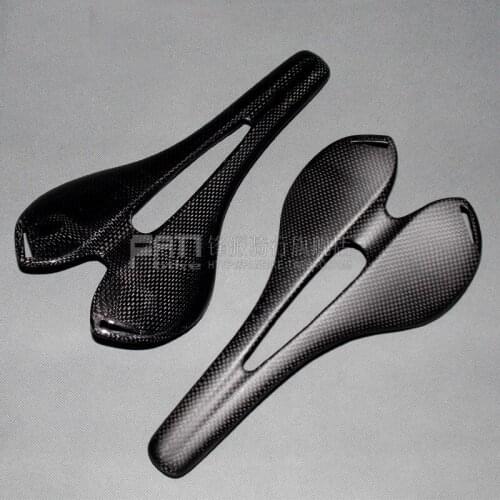 Without LOGO 3K Full Carbon Fiber Bicycle Saddle MTB Road Bike Saddle Front Seat Mat Ultralight Seat Cushion Glossy/Matte