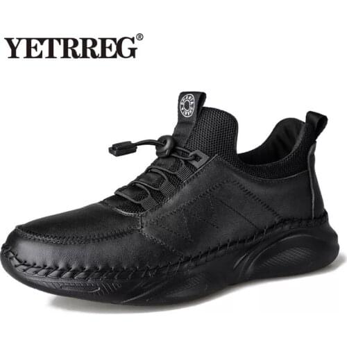 Brand Winter Warm Men Sneakers High Quality Genuine Leather Mens Shoes Fashion Lace-Up Mens Casual Shoes Outdoor Boat Shoes